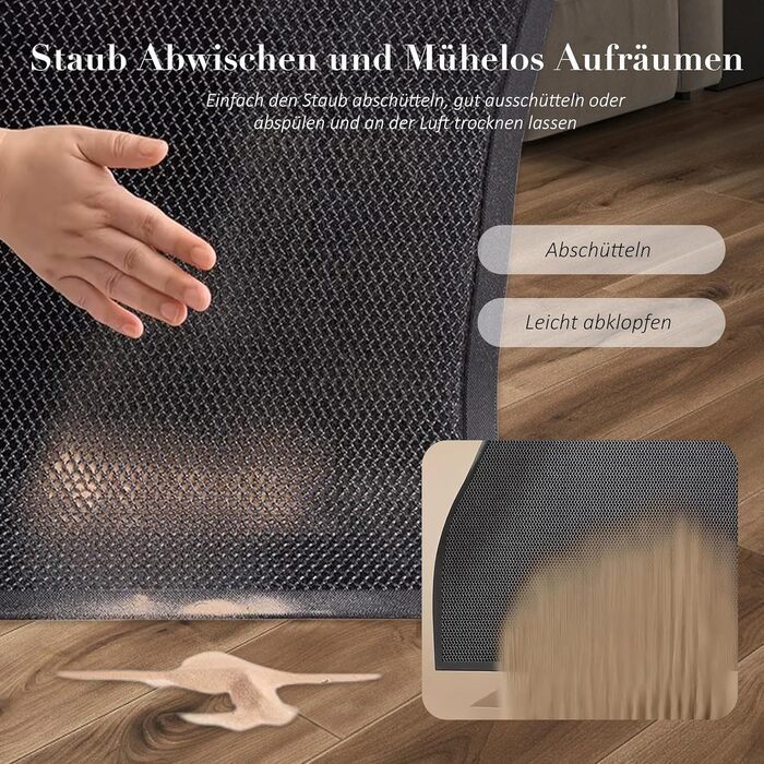 Килимок для дверей 45x65 см, Килимок для миття, Нековзний килимок для дверей, Килимок для дверей для приміщень, Нековзний килимок для вхідних зон