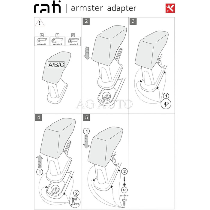 Підлокітник Rati armster S, підходить для RENAULT CAPTUR RHD 2013-2017 (без GRIPXTEND) I Центральний підлокітник з відсіком для зберігання Я вміщую центральну консоль