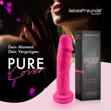 Фалоімітатор Liebesfreunde® Real Touch «Pure Lover», 20 см, силіконовий, з присоскою