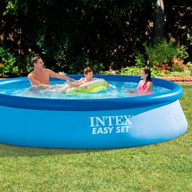 Басейн Intex Easy Set - надземний басейн, синій, 366 см x 366 см x 76 см