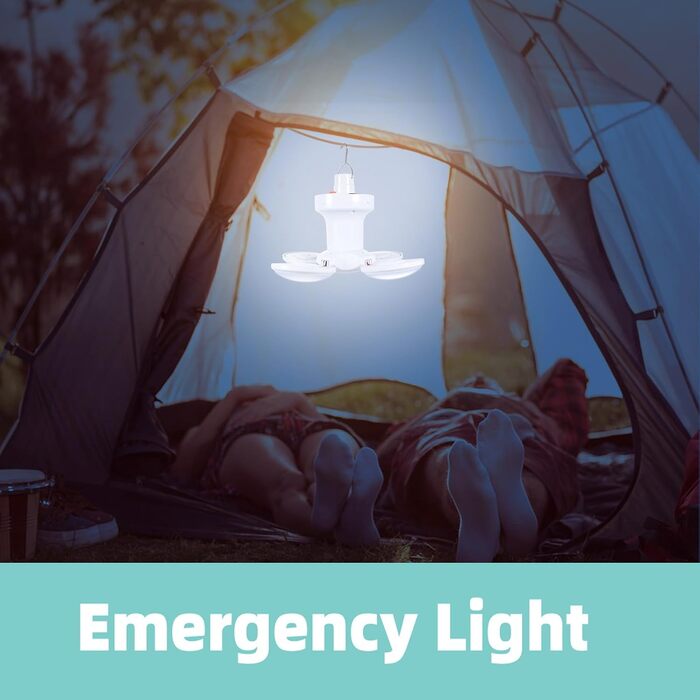 Сонячна акумуляторна складна лампа для кемпінгу PACKOVE з USB, практична підвісна лампа та аварійне освітлення для кемпінгу, походів та саду