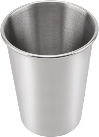 Набір з 8 чашок з нержавіючої сталі, 350 мл, срібна кружка з нержавіючої сталі, штабельовані металеві дорожні чашки, чарки для шотів, чашки з нержавіючої сталі для кемпінгу, вечірок, подорожей, барів та активного відпочинку