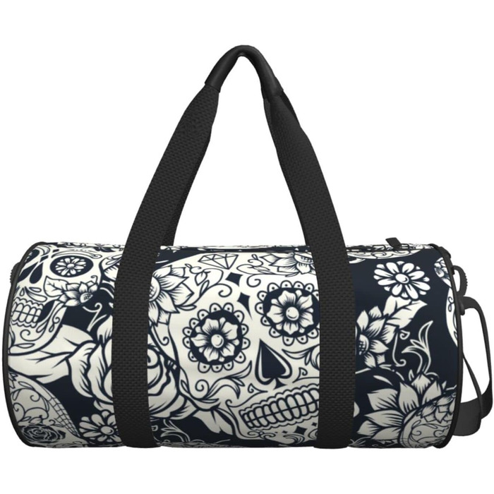Спортивна дорожня сумка з дизайном черепа, унісекс, велика сумка для подорожей та спорту