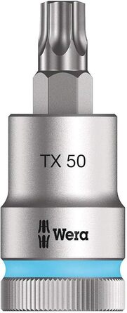 Набір біт Wera 05003997001 C 3, TORX HF Zyklop Bitnuss-Satz, Torx, з фіксатором, привід 1/2, 6 предметів