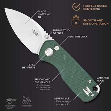 Кишеньковий складаний ніж з кнопковим замком D2 сталеве лезо G10 нековзна ручка з кліпсою Кемпінговий туристичний універсальний ні