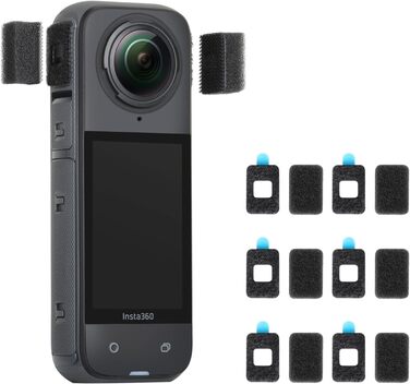 Пар Шумозаглушуючі аксесуари з вітрозахисної піни для Insta360 X4 X3 X2 GoPro Hero 13/12/11//10/9 Black Sports Action Camera, 6