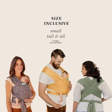 Слінг для новонароджених і малюків - Обгортки - Ідеальна переноска для мами й тата - Регулюється для всіх типів статури - Може нос