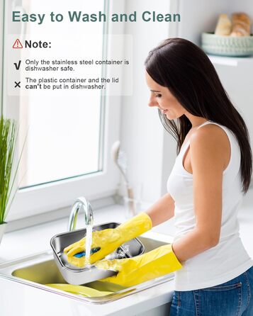 Електричний ланч-бокс AUTOPkio 1,8 л 80 Вт, 12 В/24 В/220 В, великий підігрів їжі з сумкою, виделкою та ложкою з нержавіючої сталі для автомобіля, вантажівки, офісу, сірийзелений