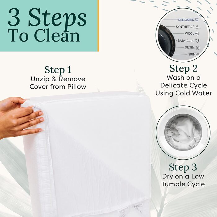 Бамбукова подушка для ніг Zen - подушка для ніг, стоп та колін для підняття та полегшення - зручна клиноподібна подушка для ліжка та дивана - чохол, який можна прати