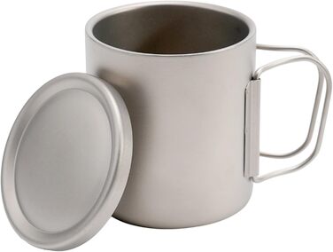 Двостінна кружка для води, 300 мл, ізольована кавова кружка з кришкою, термостійка, для кемпінгу, чаю, активного відпочинку, походів, подорожей, туризму, із застібкою-шнурком