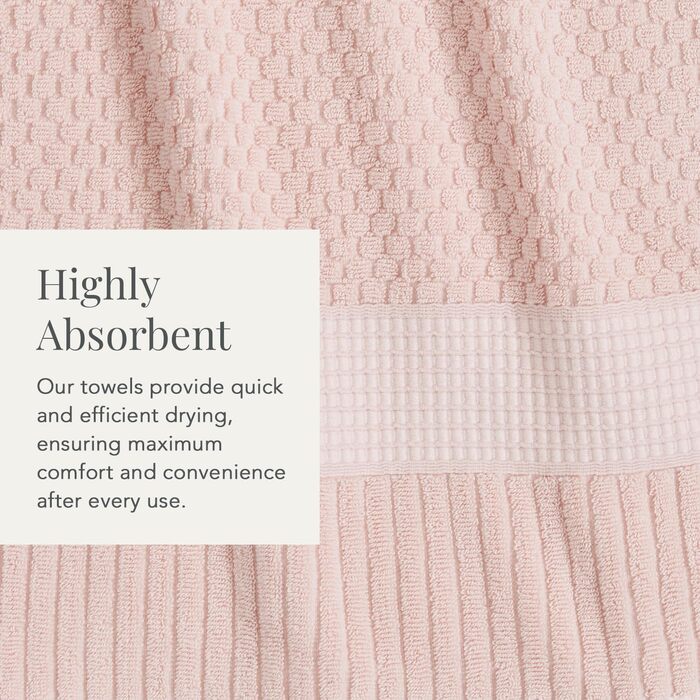 Набір рушників з 100 бавовни, 6 предметів, надзвичайно м'які та поглинаючі, швидкосохнучі, 2 банних рушники, 2 рушники для рук та