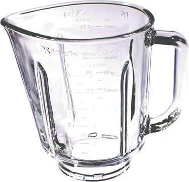 Заміна Нове змінне скло/глечик 1,5 л для блендера KitchenAid Stand (моделі від KSB555, 5KSB555, KSB565 тощо) Скляна банка прозора