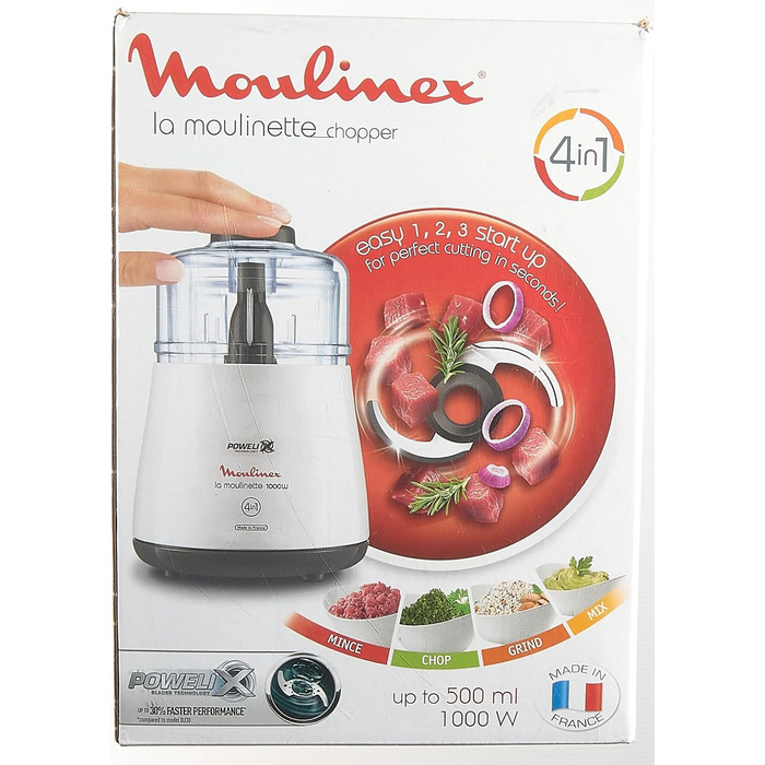 Подрібнювач Moulinex DPA141 La Moulinette білий Одинарний