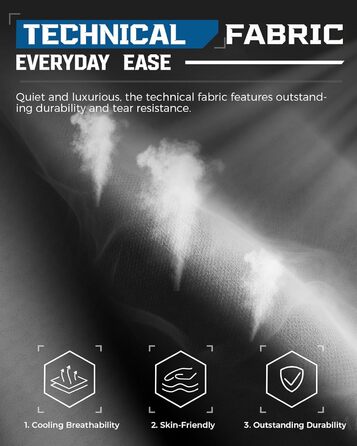 Тканина для ігрового крісла LUCKRACER, офісне крісло з підлокітниками, подушка з піни з ефектом пам&39яті, кут нахилу 90155 та підставка для ніг, міцна функціональна тканина, сірий колір