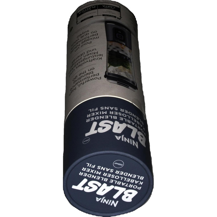 Портативний блендер / блендер / блендер для приготування смузі Ninja Blast, чаша 530 мл, кришка з захистом від розливу, потужний м