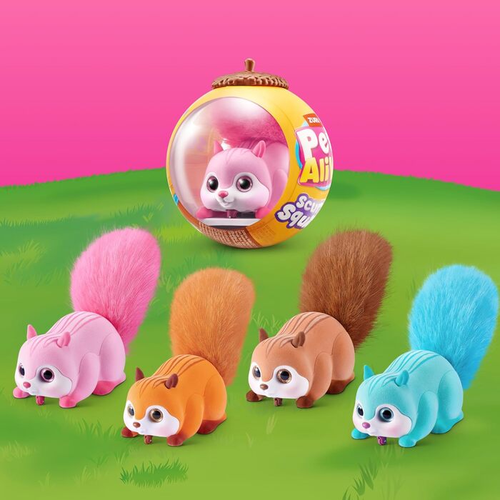 Інтерактивний робот-білка Scurry'n Squirrel (коричневий) від ZURU рухлива іграшка з реалістичними рухами та звуками, для дітей від 2 років
