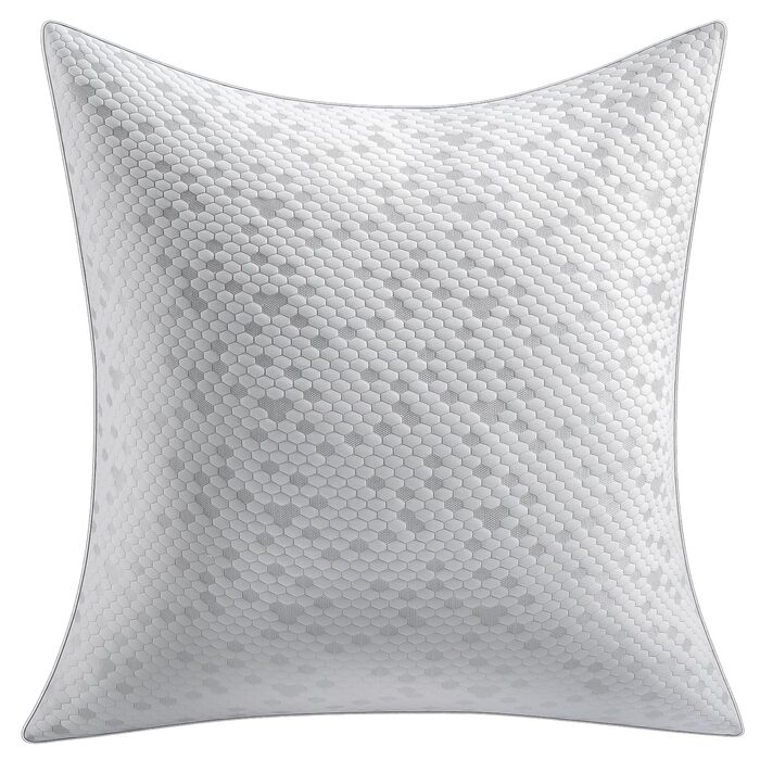 Подушка, подушка для голови 80x80 см, подушка для шиї з піни з ефектом пам&39яті, регульована висота за допомогою блискавки, антибактеріальна подушка з піни з ефектом пам&39яті 3200 г, гіпоалергенна, зручна, м&39яка та дихаюча подушка 80x80 см