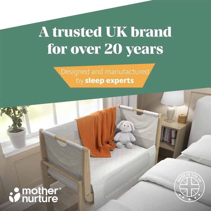 Матрац Mother Nurture Foam, білий, X см преміум-класу для дитячого ліжка, 80 x 40 x 3 см, підходить для Snuzpod3, 80 x 44 x 3 см Білий 80 x 44 x 3 см