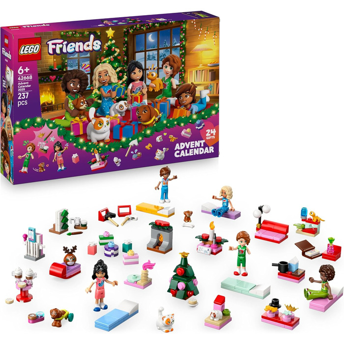 Адвент-конструктор LEGO Friends 42668, 237 деталей