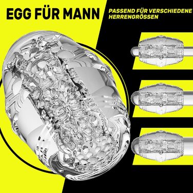 Реалістичний мастурбатор Auyoyer 3D для чоловіків, прозорий