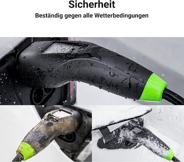 Електромобілі Мобільний зарядний пристрій Wallbox 11kW 7m EV Тип 2 до CEE 16A з додатком e-Car Домашня зарядка без Wallbox 2in1 Су