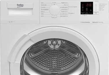 Сушильна машина Beko  946GX b300 з тепловим насосом до 9 кг,  15 програм глибина корпусу 54 см, клас енергоспоживання A ніжний барабан AquaWave,