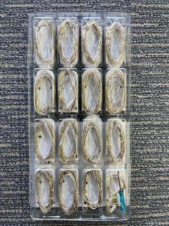 Світлодіодні гірлянди з акумулятором маленькі, 2M 20LED срібний дріт міні-гірлянди з акумулятором, мікро-гірлянди дріт водонепрони