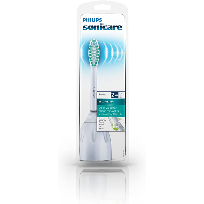 Стандартні насадки для звукових зубних щіток Philips Sonicare e-Series HX7022/26 (2 упаковки)