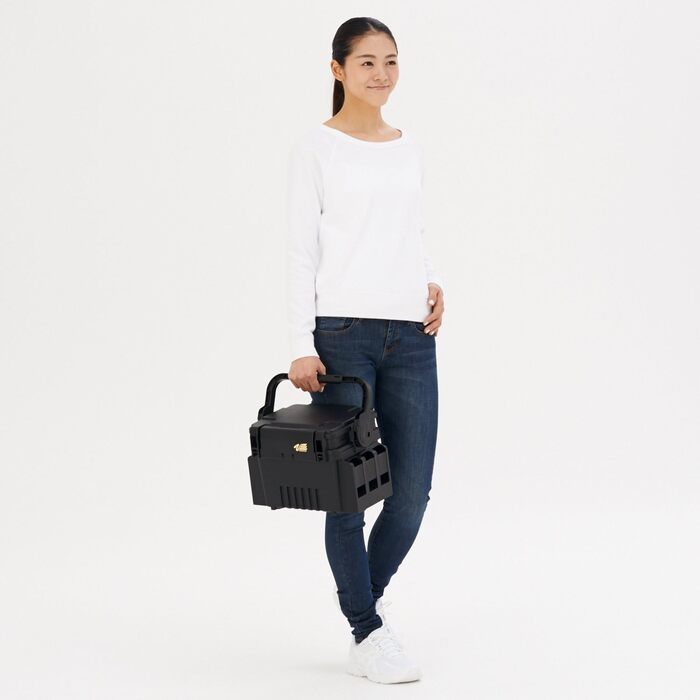 Чорний - Коробка для приманок, рибальська коробка для воблерів та м&39яких пластикових приманок, коробка для приманок, рибальський кейс, 7055 31.3x23.3x22.2