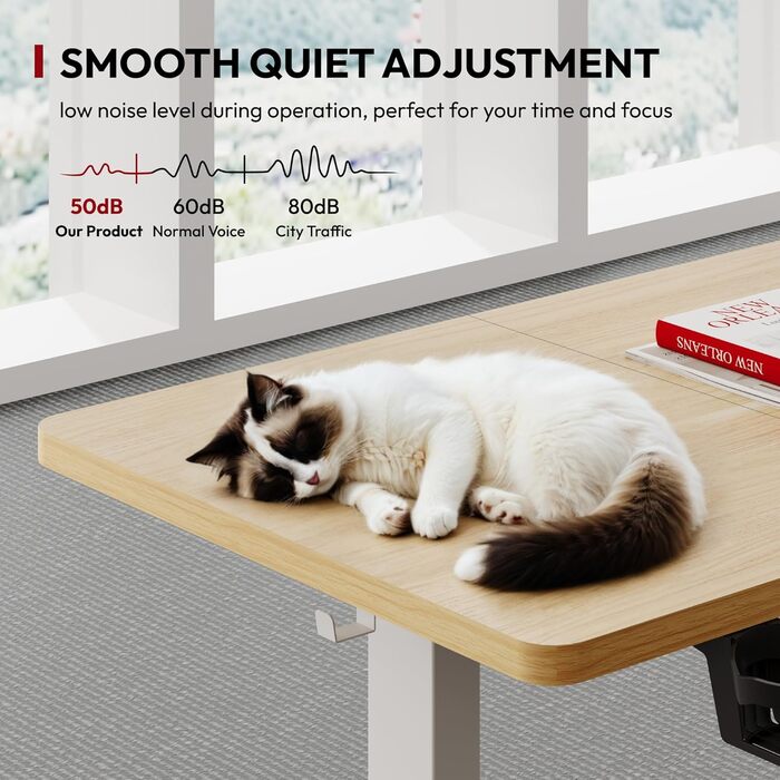 Письмовий стіл з регульованою висотою 160x80 см Ергономічний стіл для роботи стоячи з функцією пам&39яті та блокуванням від дітей, міцний каркас (клен) 160x60 см клен