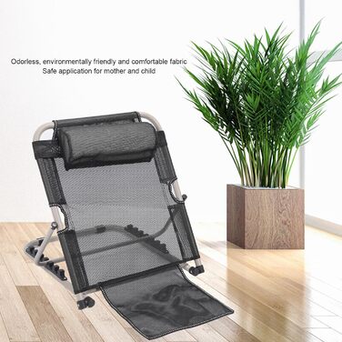 Підйомна спинка ліжка, 6-ступінчаста регульована підйомна спинка ліжка, складна спинка ліжка з підголівником, портативна підйомна спинка ліжка для догляду за пацієнтами, читання, перегляду телевізора, їжі