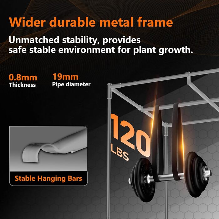 Гроубокс 100x100x200 см, тканина Oxford 600D з відбиваючим поліестеровим покриттям, сталевий каркас 19 мм, оглядове вікно, вентиляційні отвори, знімний піддон. Намет для гідропоніки та домашнього вирощування рослин 100 x 100 x 200 см.