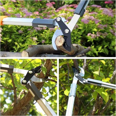 Садові ножиці AIRAJ Bypass 43 см, обрізають гілки 3 см, з тефлоновим покриттям та гострими лезами SK5, можуть обрізати сухі та вологі гілки.