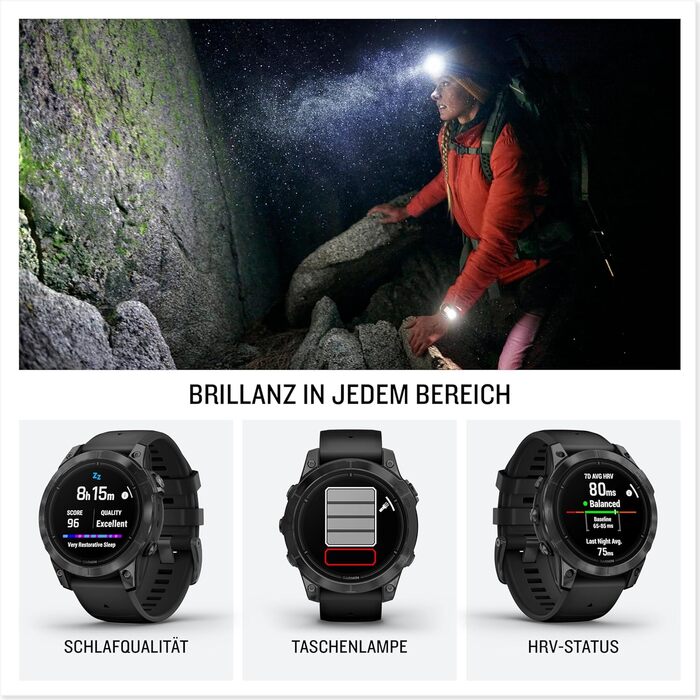 Розумний годинник для різних видів спорту з блискучим 1,4-дюймовим AMOLED-дисплеєм та сенсорним керуванням за допомогою кнопок. Топографічні карти, 60 спортивних програм, Garmin Music, Garmin Pay, до 31 дня роботи від акумулятора., 51mm GPS-