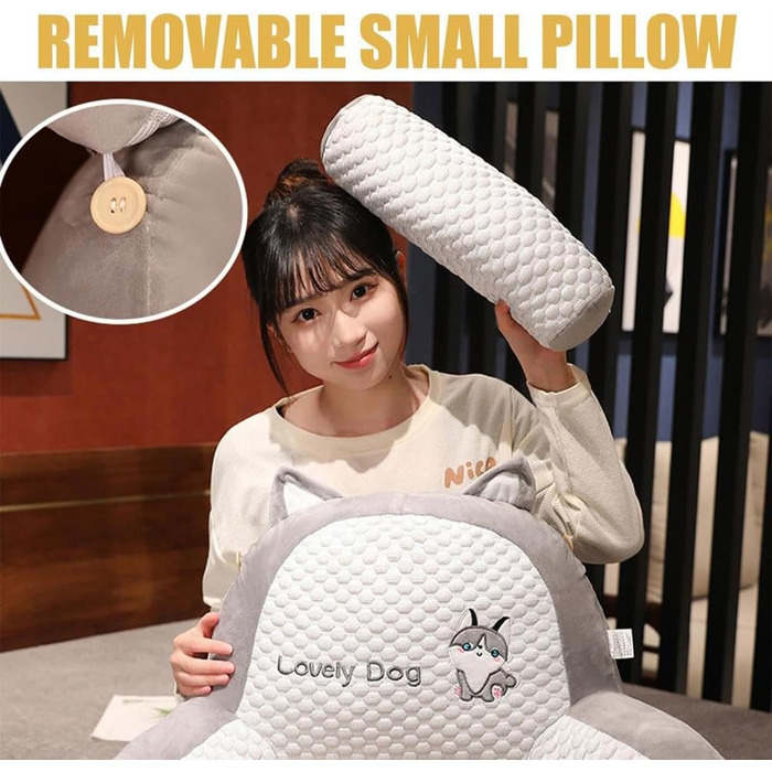 Подушка для читання з підлокітниками для ліжка, подушка для спини, подушка для підтримки попереку, знімна подушка для дивана та ночі, подушка для рук для відпочинку, перегляду телевізора, гри, роботи 70x50 см Рожева