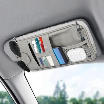 Організатор для сонцезахисного козирка автомобіля Linkstyle, шкіряні аксесуари для салону автомобіля, органайзер для сонцезахисних