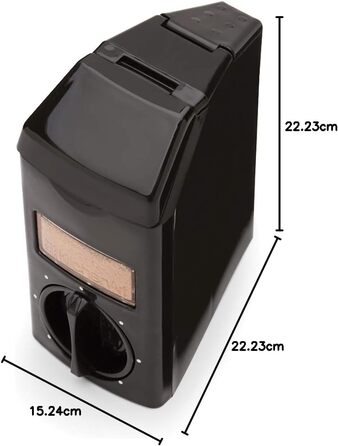 Поличка для спецій KitchenArt Carousel Select-A-Spice, 12 відділень, чорна, 22,2 x 22,2 x 15,2 см, Select-A-Spice Classic, чорний