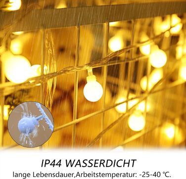 Казкові вогні 3-в-1 джерело живлення, 13M 100 світлодіодів казкові вогні акумулятор / usb / струм, 8 режимів і функція таймера, дл