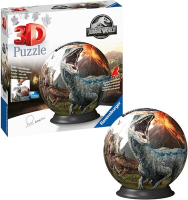 Пазл Ravensburger 3D 11757 - Пазл-м&39яч Світ Юрського періоду - 72 елементи - Пазл-м&39яч для любителів динозаврів від 6 років