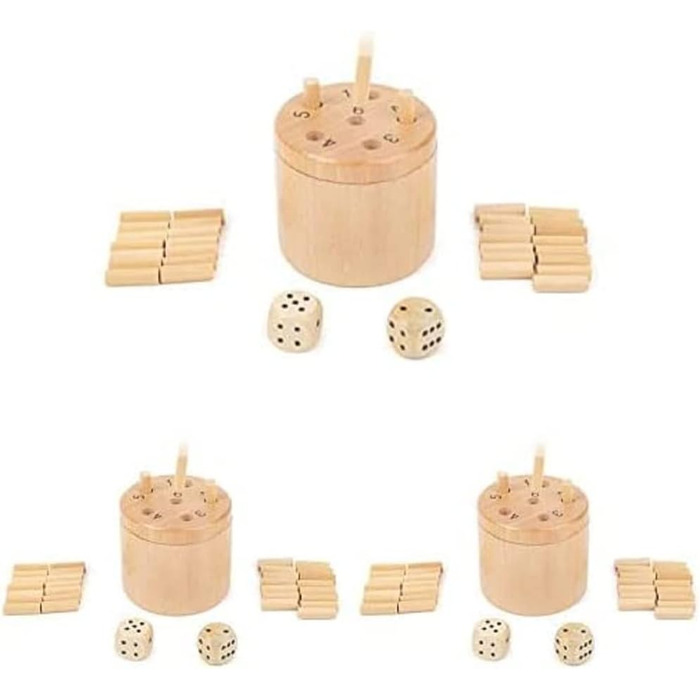 Логічна гра для 2-6 осіб, настільна гра для всієї родини, віком від 5 років, 11365, упаковка з 3 шт., 6 Out