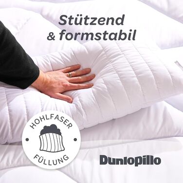 Подушка Dunlopillo 40x80 - Преміальна подушка для сну Сертифікована подушка Oeko-Tex для алергіків Ідеальна подушка для ліжка Подушка, подушка для голови, подушка для ліжка 40 x 80 см Подушка для сну