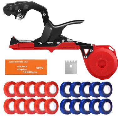 Машина для обв&39язування лози з червоно-синьою стрічкою, машина для обв&39язування помідорів, для обв&39язування помідорів, винограду, квітів, овочів (A)