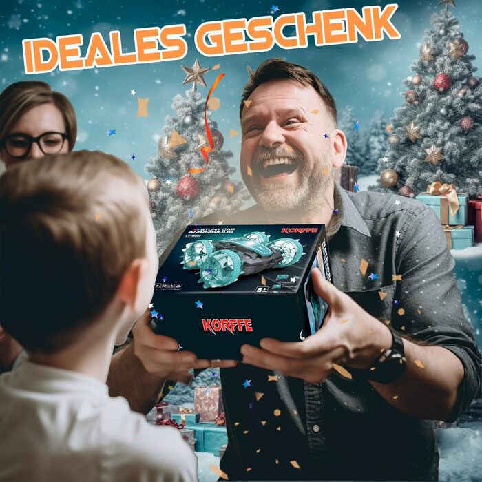 Автомобіль-амфібія Korffe Автомобіль на дистанційному керуванні від 4 5 6 7 8 9 років, різдвяні подарунки на день народження Хлопч