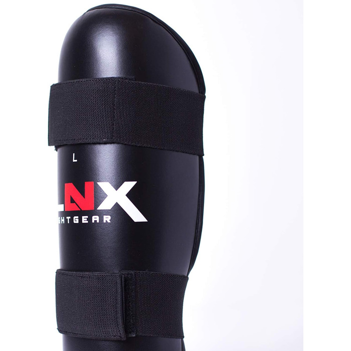 Щитки для гомілок LNX Performance Pro - ідеально підходять для TKD, кікбоксингу, карате, бойових мистецтв, розмір M, чорні