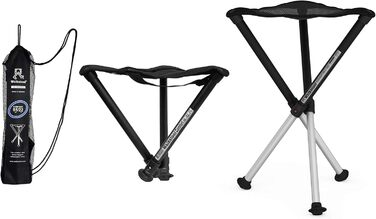 Табурет Walkstool - Модель Comfort - 3-ніжний розкладний стілець з алюмінію - Складаний - 4 моделі на вибір з фіксованою висотою сидіння 45, 55, 65 та 75 см, вантажопідйомність від 200 до 250 кг - Зроблено у Швеції