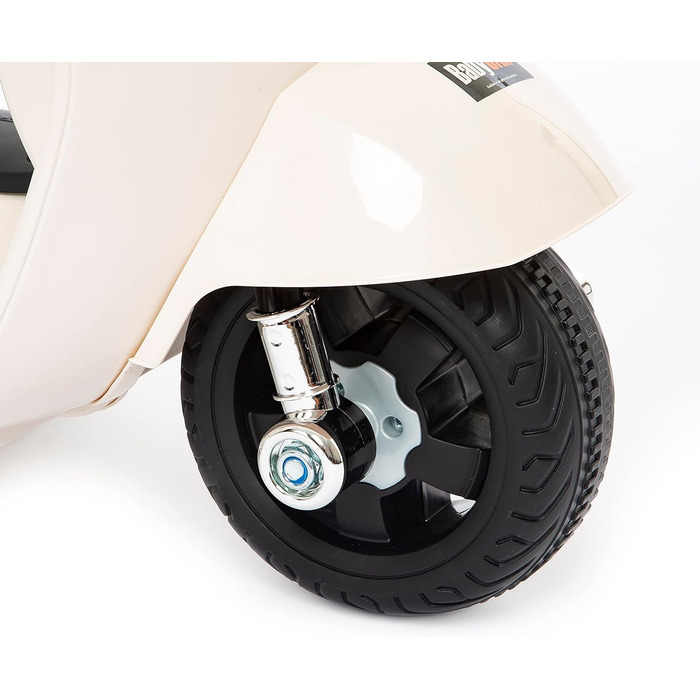 Дитячий електромотоцикл 6 вольт Vespa електричний дитячий самокат від Babycar зі спинкою - електричний дитячий самокат Vespa з нож