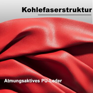 Ігрове крісло JUMMICO зі світлодіодним освітленням, круте гоночне ігрове крісло, ергономічне офісне крісло з функцією масажу, регульована спинка 90-135, з телескопічною підставкою для ніг, ігрове крісло вантажопідйомністю 150 кг, червоне