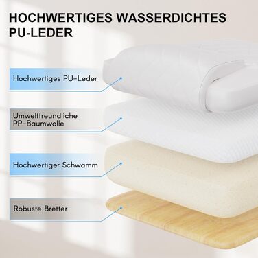 Офісне крісло naspaluro з підставкою для ніг, ергономічне робоче крісло, комп&39ютерне крісло зі штучної шкіри з м&39якими підлокітниками та м&39яким підголівником, функція нахилу, поворотне крісло з регулюванням висоти, білий колір, без підігріву