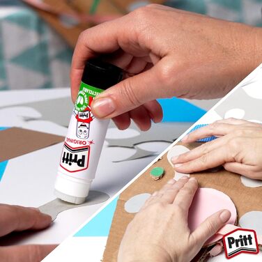 Клей-олівець Pritt Stick 1456072, твердий миється нетоксичний стандарт, 11 г 10 шт. 1 білий