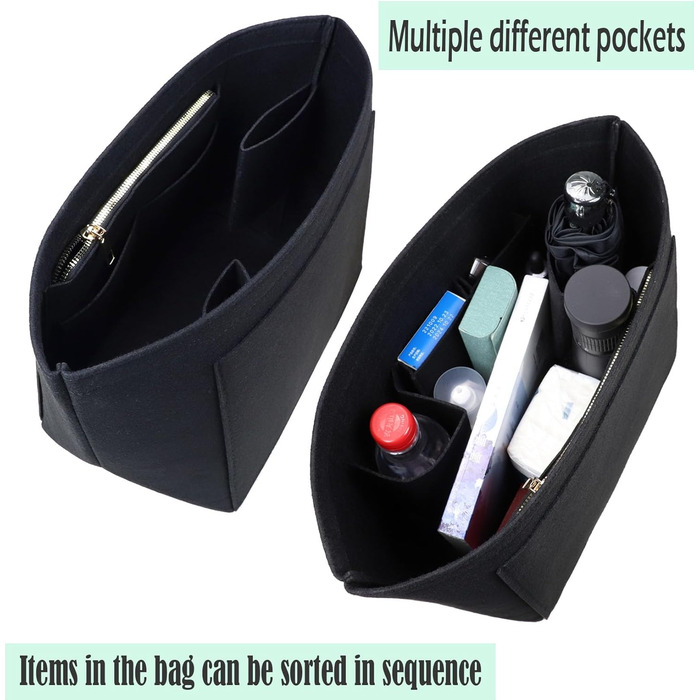 Вставка-органайзер для гаманця Longchamp Le Pliage 1028black-M для сумки-портфеля середнього чорного кольору